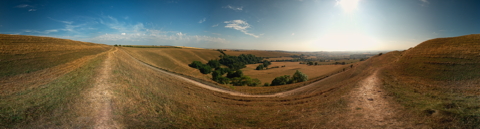 Below Eggharden Hill Fort
